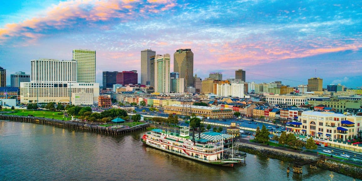 View of the new orleans harbor